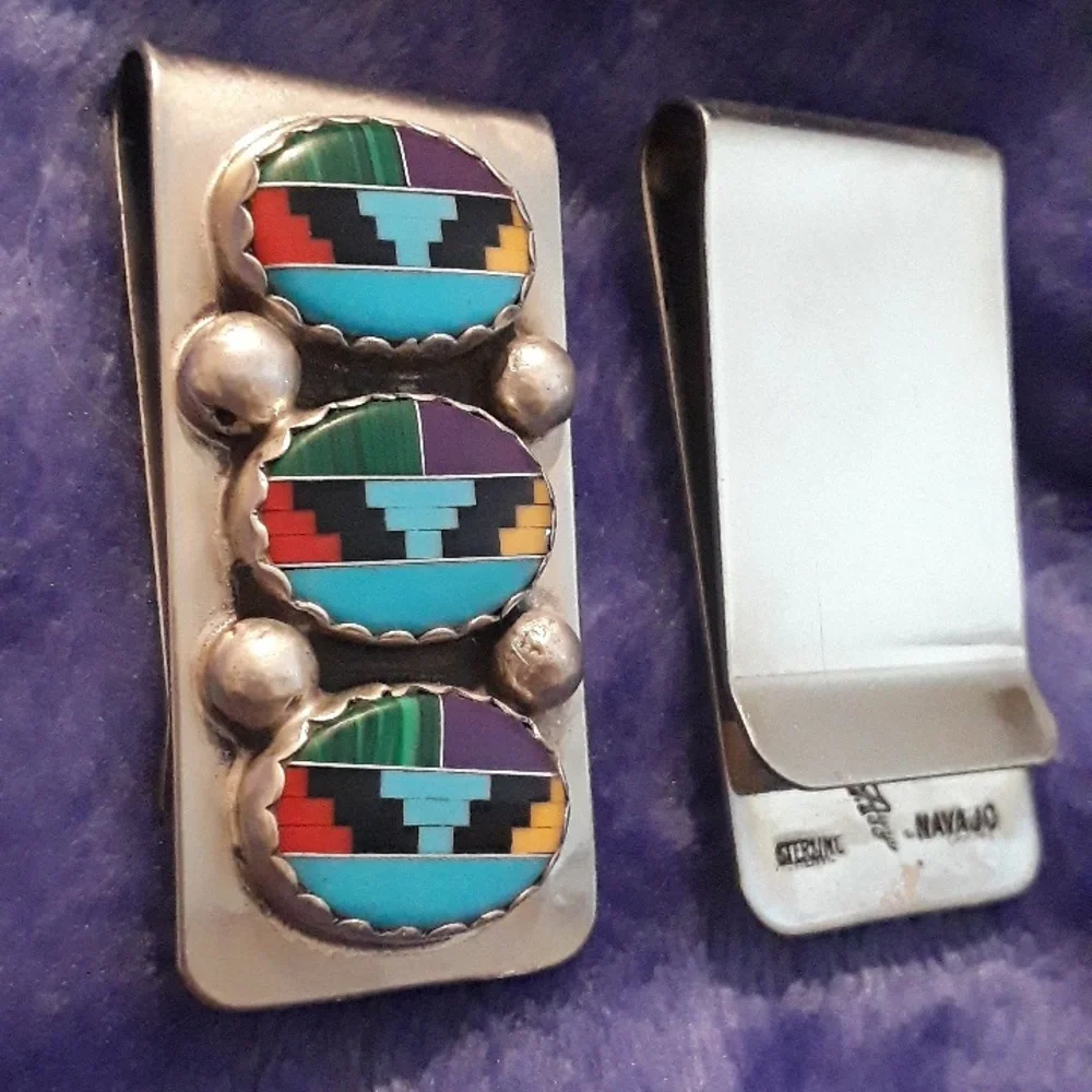 Navajo Sterling silver money clip